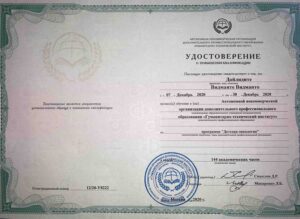Дипломы и сертификаты Дайлидите Видманте - фото 8
