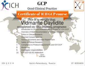 Дипломы и сертификаты Дайлидите Видманте - фото 29