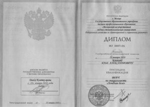Дипломы и сертификаты Карев Илья Александрович - фото 1