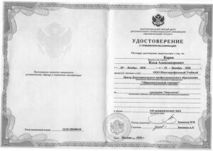 Дипломы и сертификаты Карев Илья Александрович - фото 4