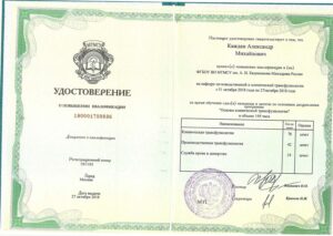 Дипломы и сертификаты Каждан Александр Михайлович - фото 8