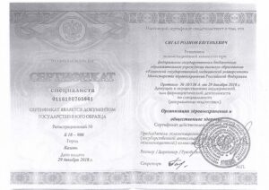 Дипломы и сертификаты Сигал Родион Евгеньевич - фото 7