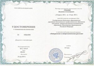 Дипломы и сертификаты РУБАНОВ ВАЛЕНТИН АЛЕКСАНДРОВИЧ - фото 39